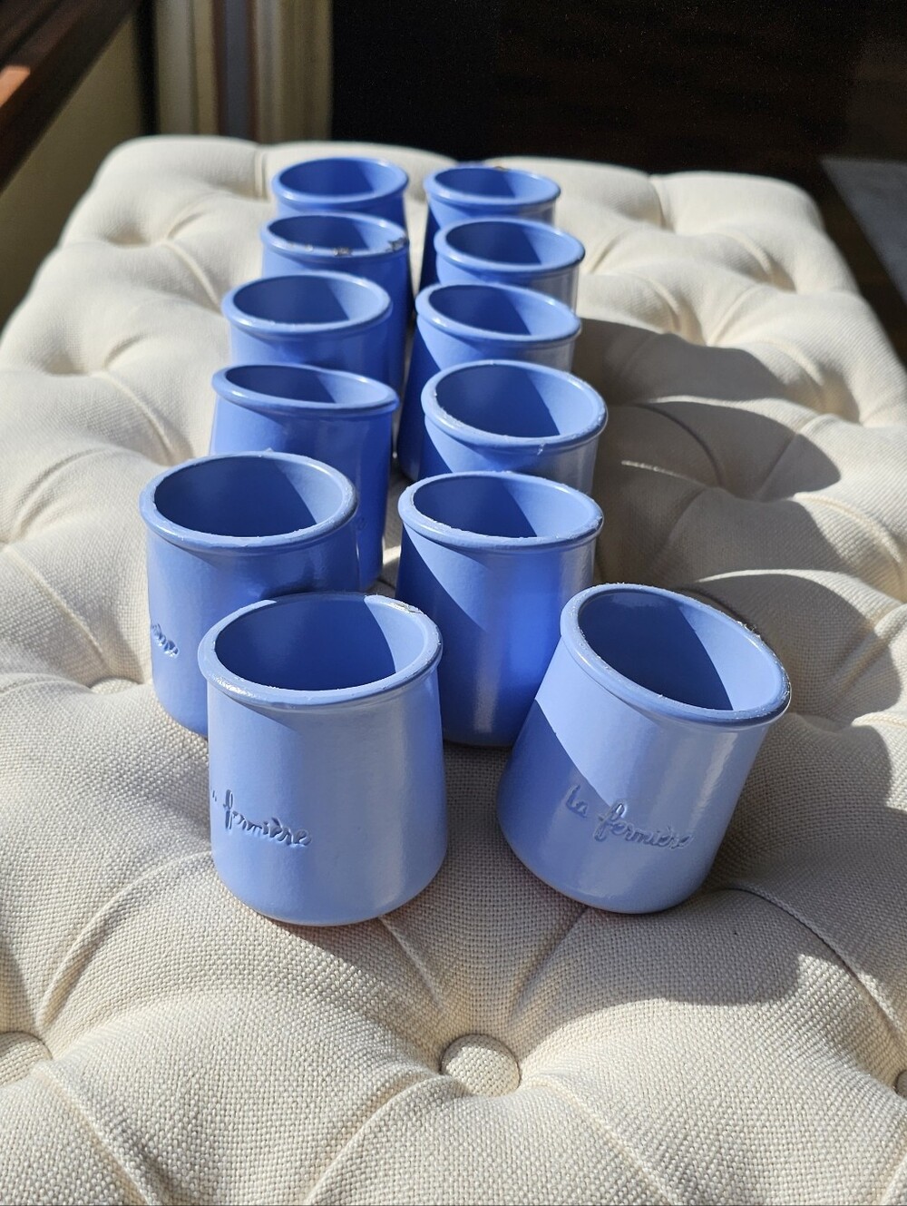 12 La Fermiere Terra Cotta Yogurt Pots Glazed Crocks